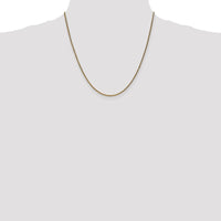 14K Yellow Gold 20" 1.7mm Diamond-Cut Spiga Chain with Lobster Clasp by Oro Pregiato