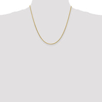 14K Yellow Gold 20" 1.9mm Diamond-Cut Parisian Wheat Chain with Lobster Clasp by Oro Pregiato