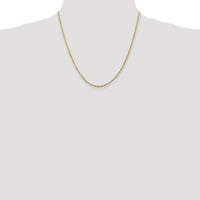 14K Yellow Gold 20" 2.25mm Diamond-Cut Quadruple Rope Chain with Lobster Clasp by Oro Pregiato