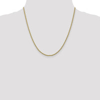 14K Yellow Gold 20" 2.25mm Parisian Wheat Chain with Lobster Clasp by Oro Pregiato