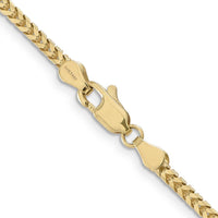 14K Yellow Gold 20" 2.5mm Franco Chain Necklace with Lobster Clasp by Oro Pregiato
