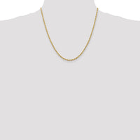 14K Yellow Gold 20" 2.75mm Diamond-Cut Rope Chain with Lobster Clasp by Oro Pregiato
