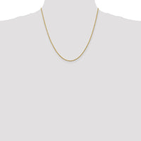 14K Yellow Gold 20" 2mm Diamond-Cut Rope Chain with Lobster Clasp by Oro Pregiato