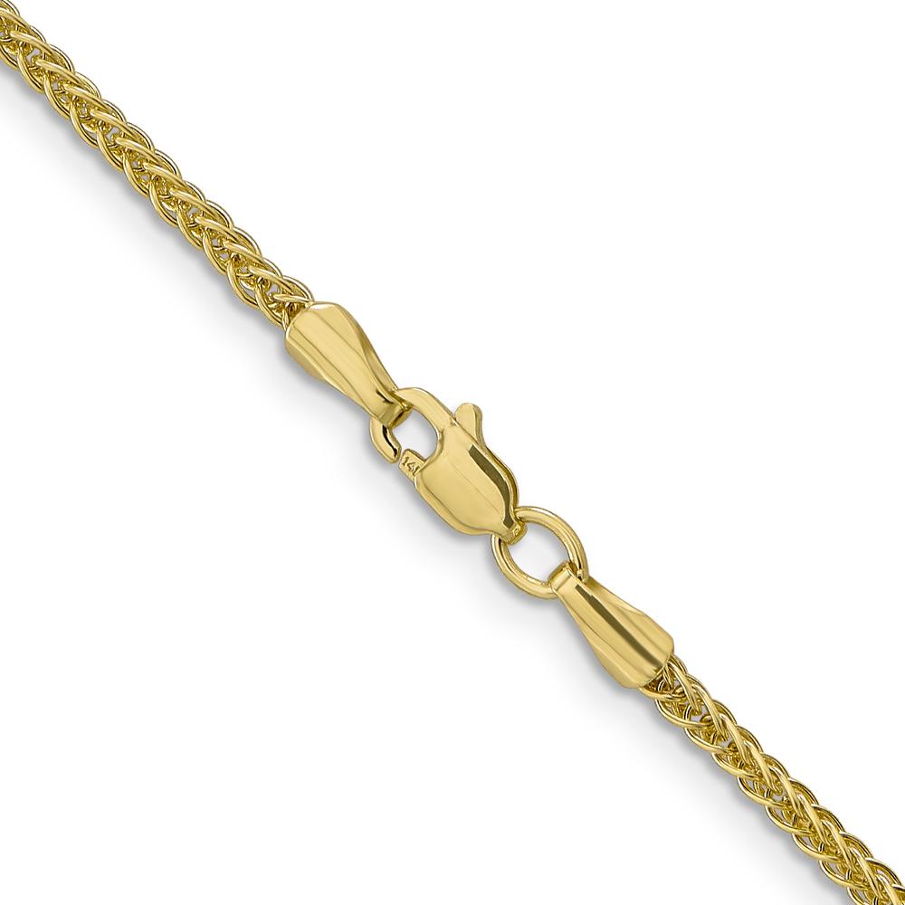 14K Yellow Gold 20" 2mm Semi-Solid Wheat Chain with Lobster Clasp by Oro Pregiato