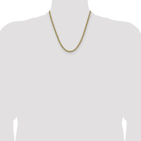14K Yellow Gold 20" 4.2mm Rope Chain Necklace with Lobster Clasp