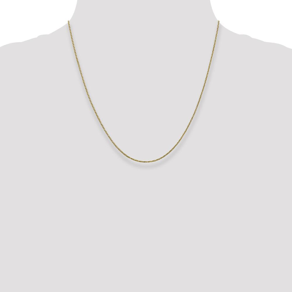 14K Yellow Gold 20" .95mm Twisted Box Chain with Lobster Clasp Necklace by 0