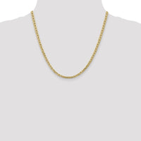 14K Yellow Gold 20" Anchor Chain Necklace with Lobster Clasp - 4mm Width by IBGoodman