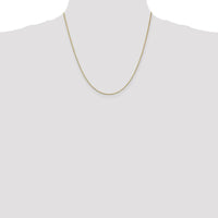 14K Yellow Gold 20" Box Chain Necklace with Lobster Clasp by Oro Pregiato