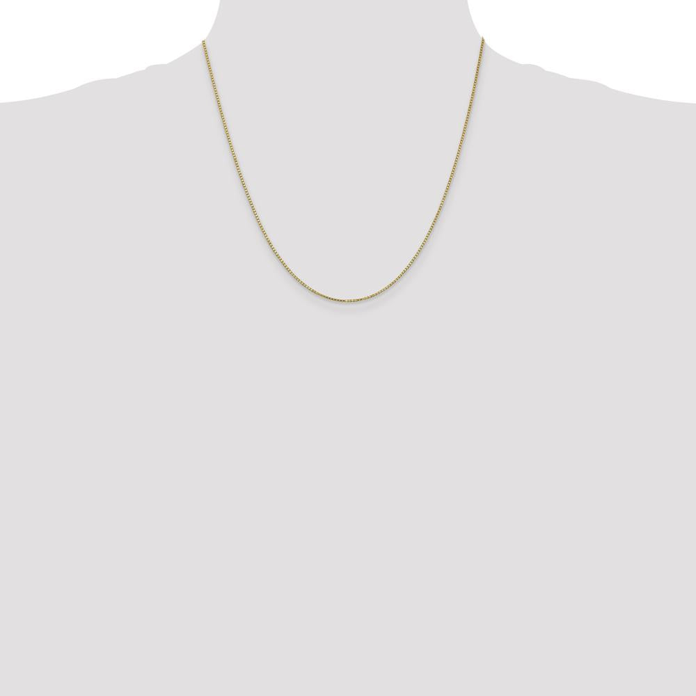 14K Yellow Gold 20" Box Chain Necklace with Lobster Clasp by Oro Pregiato
