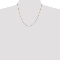 14K Yellow Gold 20" Box Chain with Lobster Clasp - 0.7mm Width by Oro Pregiato