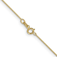 14K Yellow Gold 20" Box Link Chain Necklace with Spring Ring Clasp