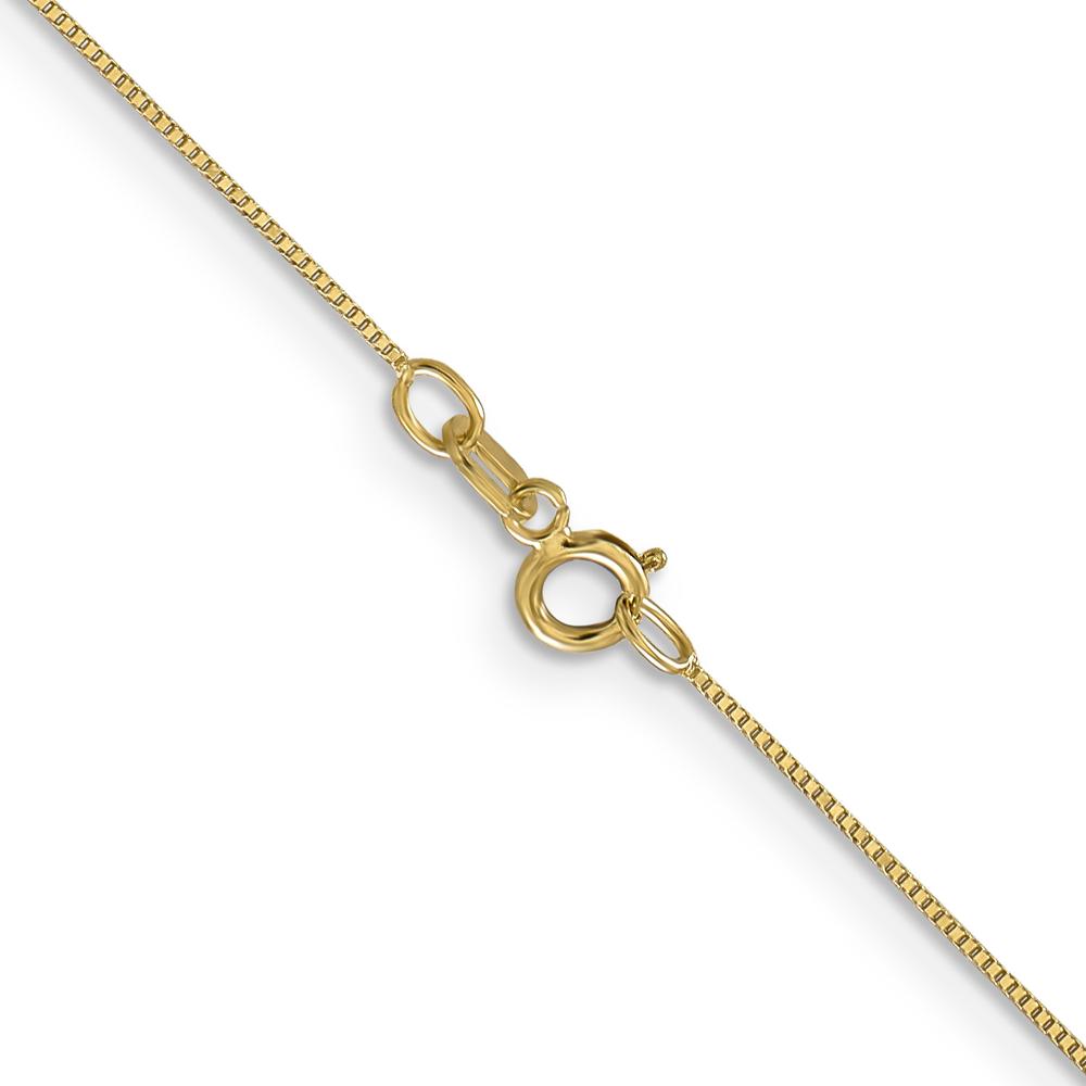 14K Yellow Gold 20" Box Link Chain Necklace with Spring Ring Clasp