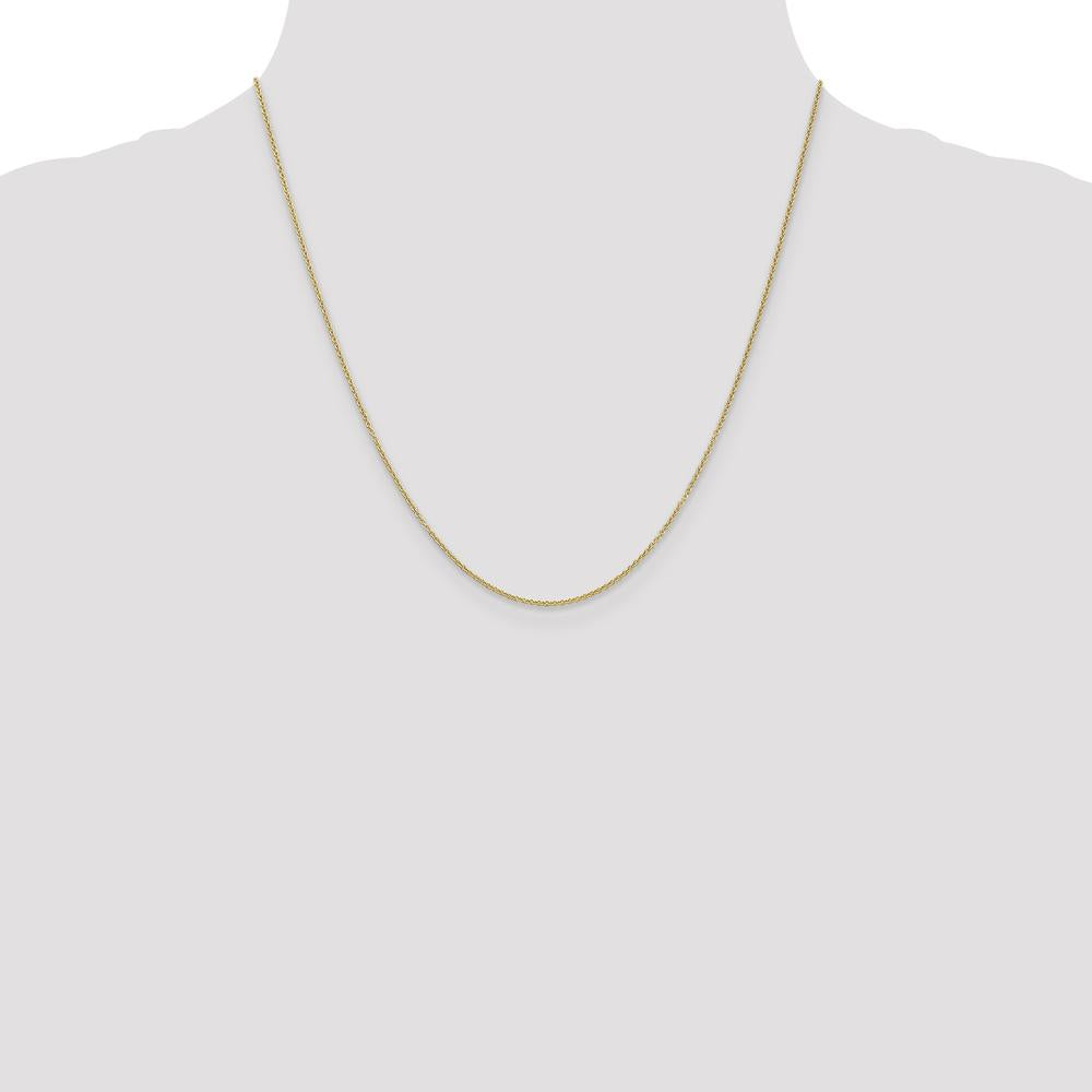 14K Yellow Gold 20" Cable Chain with Lobster Clasp - Polished Finish by Oro Pregiato