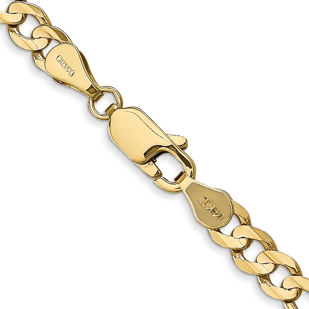 14K Yellow Gold 20" Concave Open Figaro Chain - 4.5mm Width by Oro Pregiato