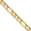 14K Yellow Gold 20" Concave Open Figaro Chain - 6mm Width by Oro Pregiato