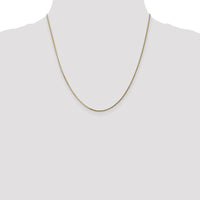 14K Yellow Gold 20" Curb Chain Pendant Necklace with Spring Ring Clasp - Solid 1.3mm Chain by Oro Pregiato