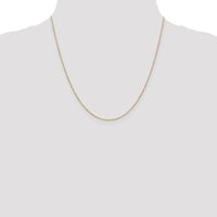 14K Yellow Gold 20" Diamond-Cut Beaded Pendant Chain - 1.2mm Width by Oro Pregiato