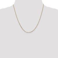 14K Yellow Gold 20" Diamond-Cut Cable Chain Necklace with Lobster Clasp - 1.65mm Width by Oro Pregiato