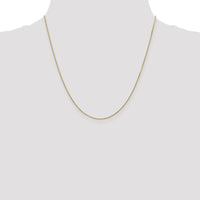 14K Yellow Gold 20" Diamond-Cut Cable Chain Necklace with Lobster Clasp by Monteluci Fine Jewelry