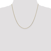 14K Yellow Gold 20" Diamond-Cut Cable Chain with Lobster Clasp by Oro Pregiato