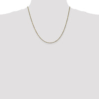 14K Yellow Gold 20" Diamond-Cut Milano Rope Chain Necklace with Lobster Clasp - 1.8mm Solid Link by Oro Pregiato