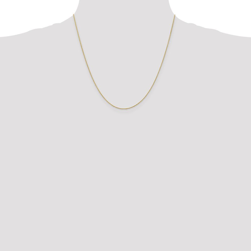 14K Yellow Gold 20" Diamond-Cut Parisian Wheat Chain - 0.8mm Width by Oro Pregiato