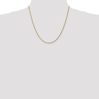 14K Yellow Gold 20" Diamond-Cut Rope Chain Necklace - 1.75mm Width