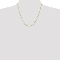 14K Yellow Gold 20" Diamond-Cut Rope Chain Necklace with Lobster Clasp - 1.5mm Width by Oro Pregiato