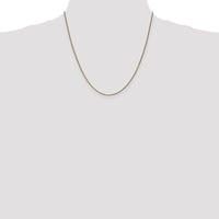 14K Yellow Gold 20" Diamond-Cut Spiga Chain - 1.25mm Width by Oro Pregiato
