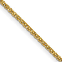 14K Yellow Gold 20" Diamond-Cut Spiga Chain Necklace with Lobster Clasp by Oro Pregiato