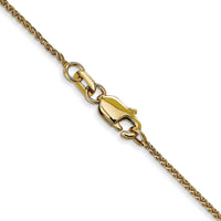 14K Yellow Gold 20" Diamond-Cut Spiga Chain Necklace with Lobster Clasp by Oro Pregiato