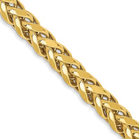14K Yellow Gold 20" Diamond-Cut Wheat Chain - 3.7mm Width by Oro Pregiato