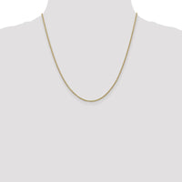 14K Yellow Gold 20" Forzantine Cable Chain Necklace - 1.8mm Width by Oro Pregiato