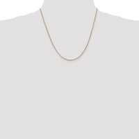 14K Yellow Gold 20" Franco Chain Necklace with Lobster Clasp - 0.9mm Width by Oro Pregiato