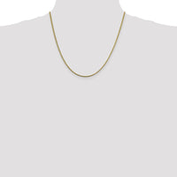 14K Yellow Gold 20" Franco Chain Necklace with Lobster Clasp by Oro Pregiato