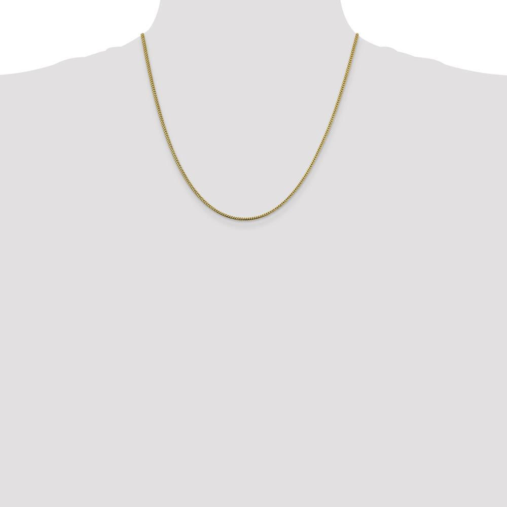 14K Yellow Gold 20" Franco Chain Necklace with Lobster Clasp by Oro Pregiato