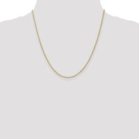 14K Yellow Gold 20" Heavy Baby Rope Chain with Lobster Clasp - 1.3mm Width by Oro Pregiato