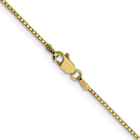 14K Yellow Gold 20-inch 1.05mm Box Chain with Lobster Clasp by Oro Pregiato