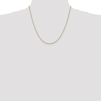 14K Yellow Gold 20-inch 1.05mm Box Chain with Lobster Clasp by Oro Pregiato