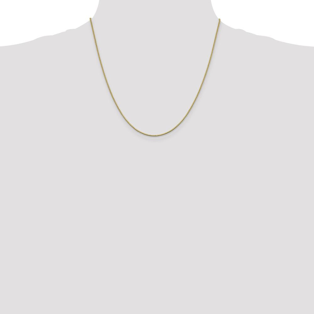 14K Yellow Gold 20-inch 1.05mm Box Chain with Lobster Clasp by Oro Pregiato