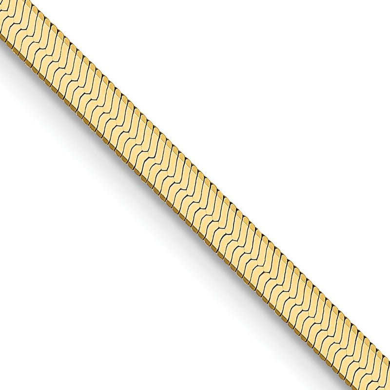 14K Yellow Gold 20-Inch 2.5mm Herringbone Chain Necklace by 0