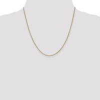 14K Yellow Gold 20" Lightweight Flat Anchor Link Pendant Chain with Lobster Clasp by Oro Pregiato