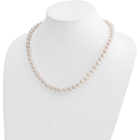 14K Yellow Gold 20" Necklace with 7-8mm White Akoya Saltwater Cultured Pearls by Monteluci Fine Jewelry