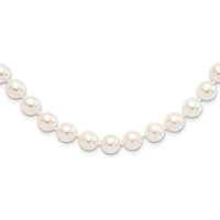 14K Yellow Gold 20" Necklace with 8-9mm Round Akoya Saltwater Cultured Pearls by Monteluci Fine Jewelry
