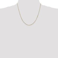 14K Yellow Gold 20" Octagonal Snake Chain Necklace with Lobster Clasp - 0.8mm Width by Oro Pregiato