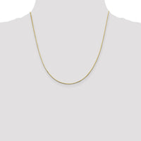 14K Yellow Gold 20" Octagonal Snake Chain with Lobster Clasp - 1mm Width by Oro Pregiato