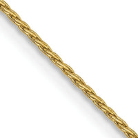 14K Yellow Gold 20" Parisian Wheat Chain - 0.7mm Width with Lobster Clasp by Oro Pregiato