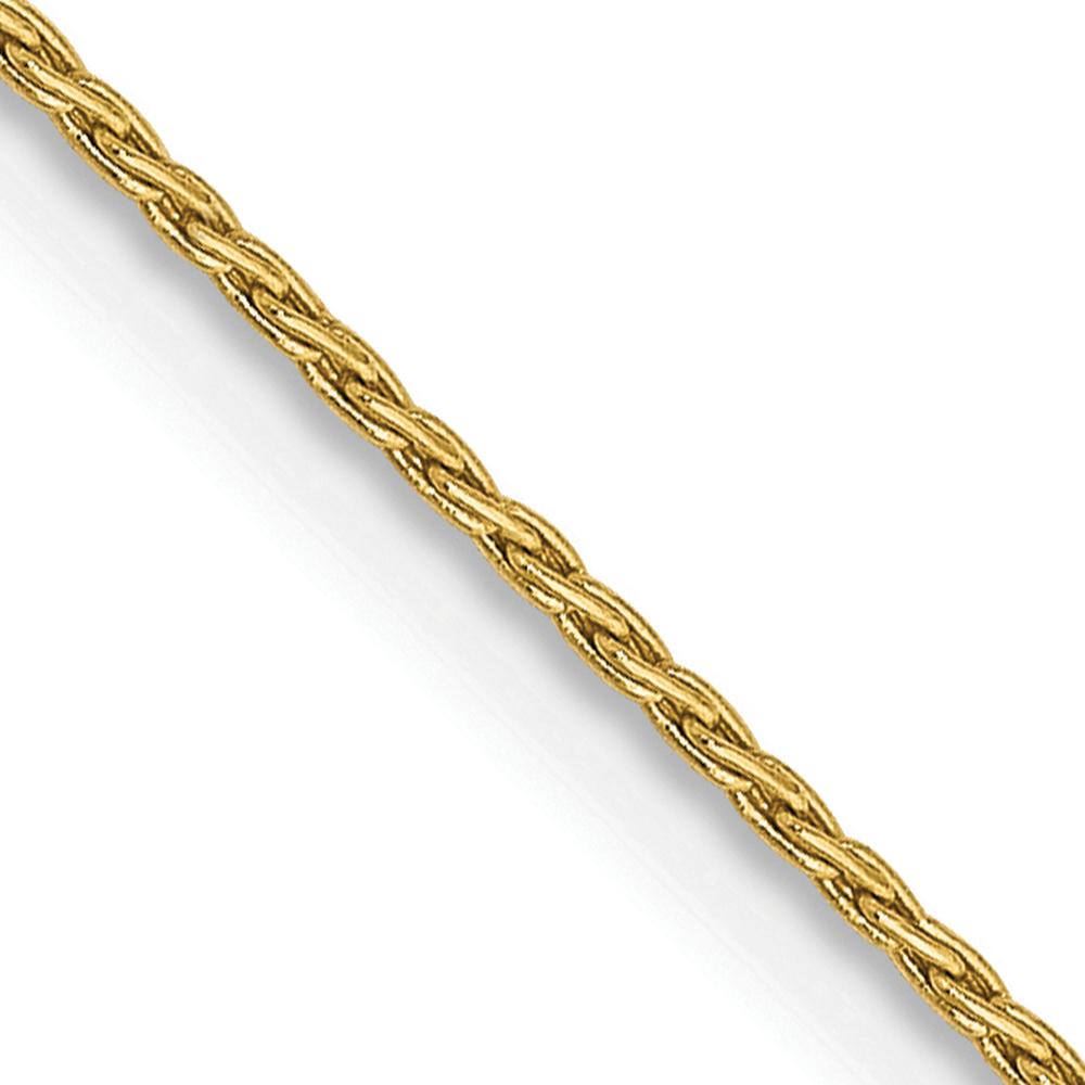 14K Yellow Gold 20" Parisian Wheat Chain - 0.7mm Width with Lobster Clasp by Oro Pregiato