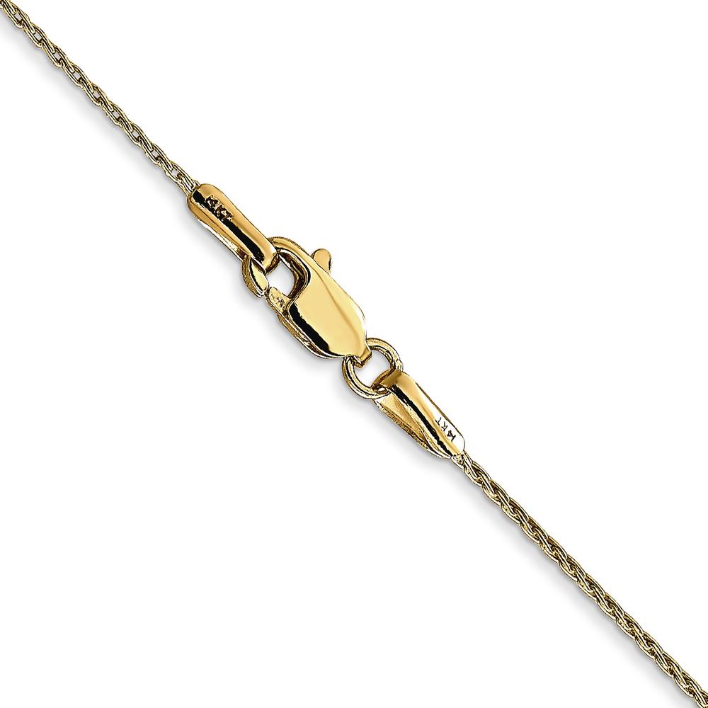 14K Yellow Gold 20" Parisian Wheat Chain - 0.7mm Width with Lobster Clasp by Oro Pregiato