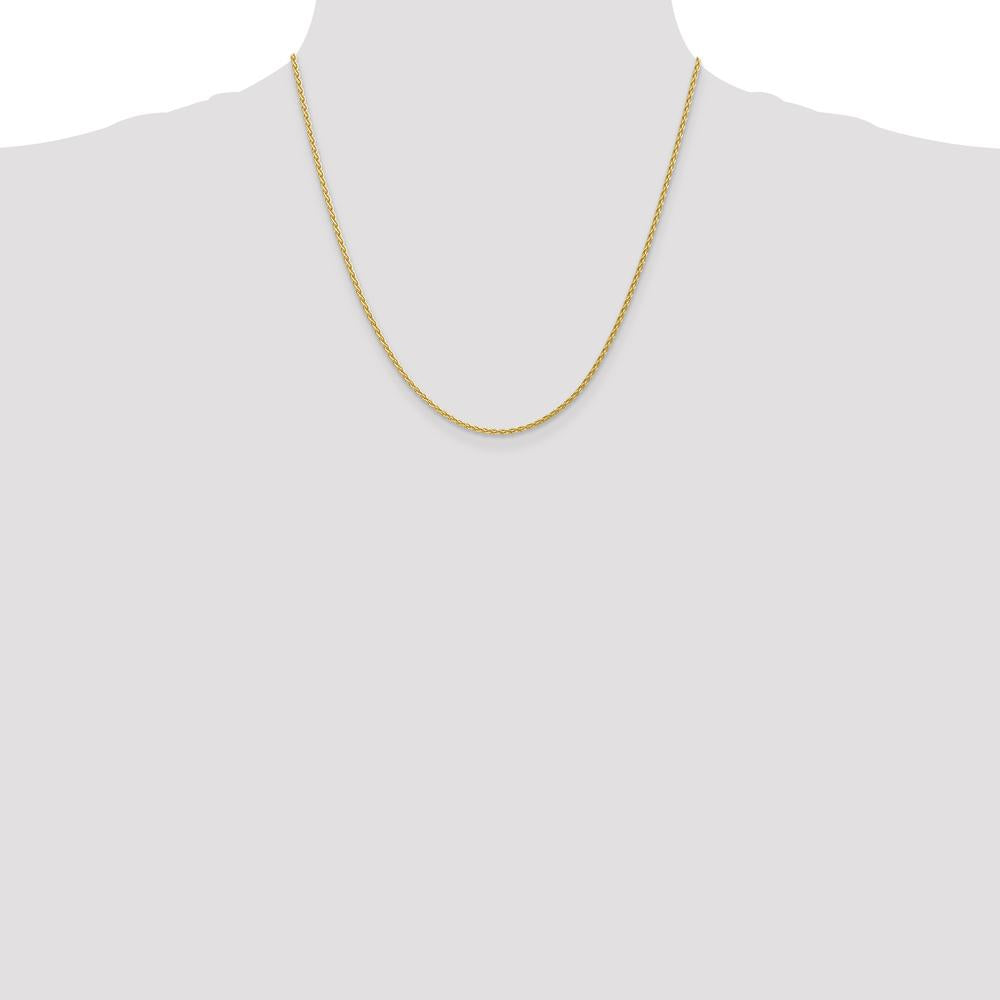 14K Yellow Gold 20" Parisian Wheat Chain Necklace with Lobster Clasp by Oro Pregiato